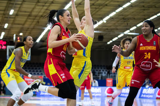 Milica Jovanovic of Montenegro and Elin Eldebrink of Sweden