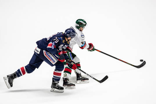 Linköpings Patrik Lundh och Frölundas Ryan Lasch