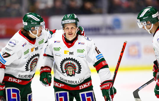 Frölundas Max Friberg jublar