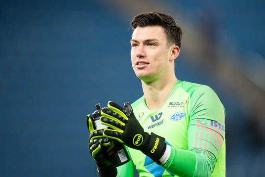 Goalkeeper Alexandro Marco Craninx of Molde celebrates
