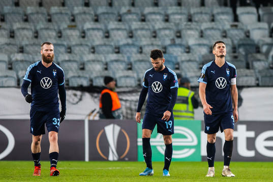 Jo Inge Berget, Erdal Rakip and Markus Rosenberg of Malmö