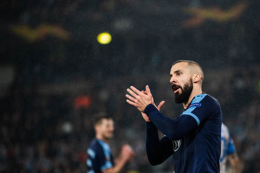 Guillermo Molins of Malmö FF applauds