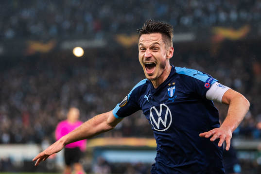 Markus Rosenberg of Malmö FF celebrates