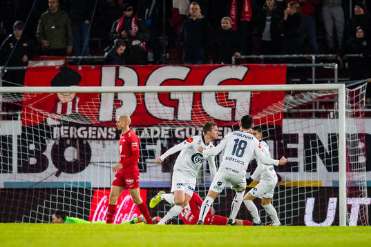 Kristian Thorstvedt of Viking celebrates