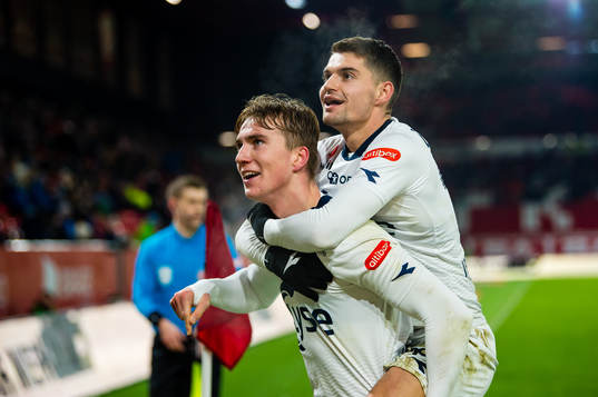 Kristian Thorstvedt of Viking celebrates with Ylldren