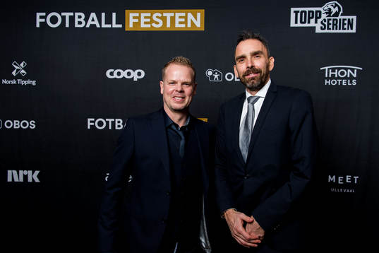 Christian Michelsen, head coach of Kristiansund, arrives