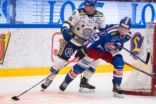 Leksands Patrik Zackrisson och Oskarshamn Johan Johnsson