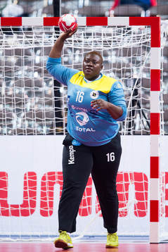 Goalkeeper Teresa Almeida of Angola