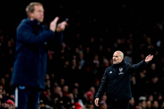 Fredrik Ljungberg, interim manager of Arsenal, and Graham