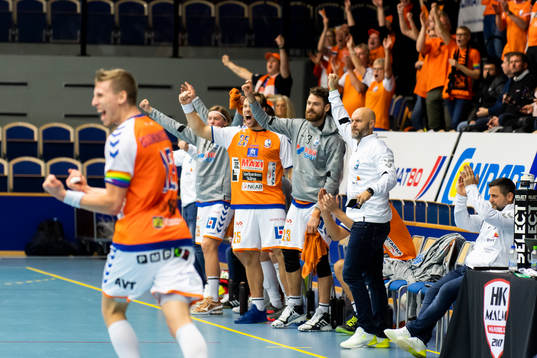 Kristianstads spelare jublar