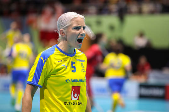 Anna Wijk of Sweden reacts