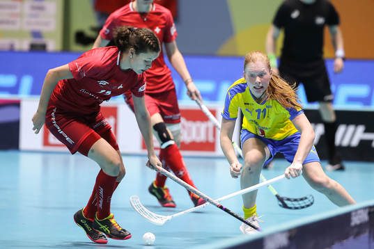 Isabelle Gerig of Switzerland and Johanna Hultgren of Sweden