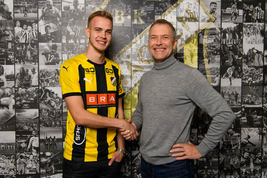 Häckens Jasse Tuominen och sportchef Sonny Karlsson