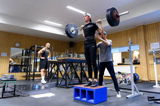 Artur Engström, Thobias Montler och tränare Yannick