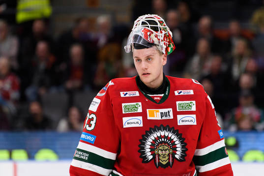 Frölundas målvakt Johan Mattsson