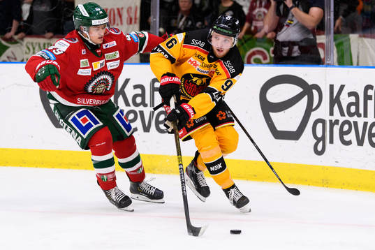 Frölundas Rhett Rakhshani och Luleås Robin Kovacs