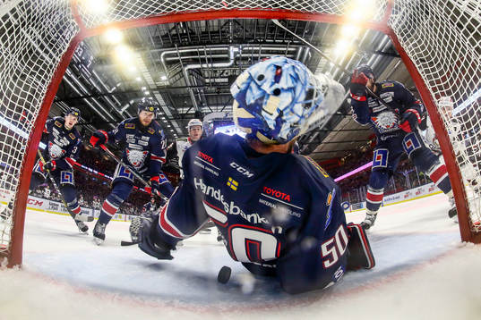 Mål 2-1 av Malmö Redhawks Christoffer Forsberg förbi