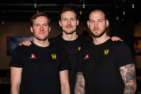 Max Darj, Jesper Nielsen och Andreas Nilsson
