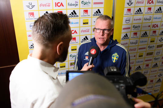 Janne Andersson, head coach of Sweden