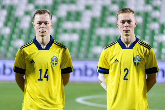 Adam Andersson and Joel Andersson of Sweden at lineup