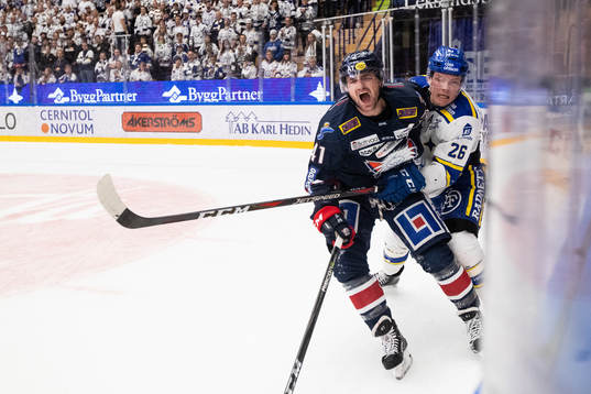 Linköpings Broc Little och Leksands Patrik Zackrisson