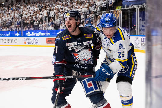 Linköpings Broc Little och Leksands Patrik Zackrisson