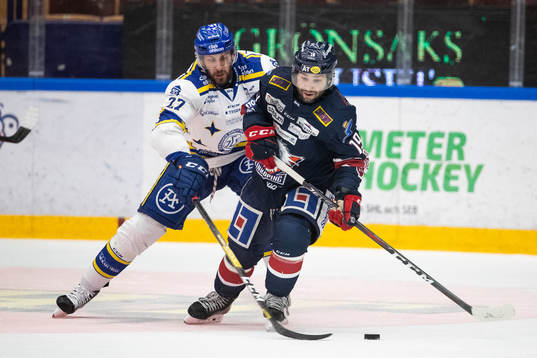 Leksands Marek Hrivik och Linköpings Joe Whitney