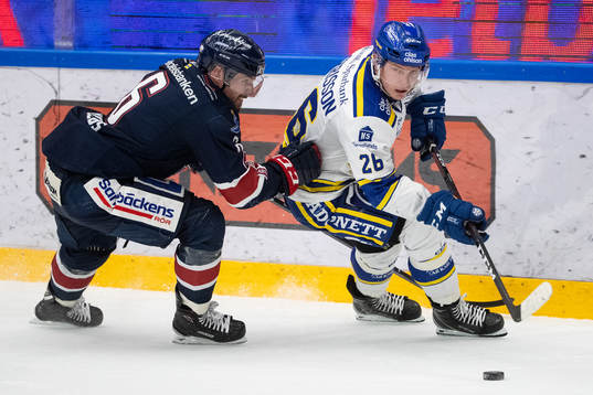 Linköpings Jonas Holös och Leksands Patrik Zackrisson