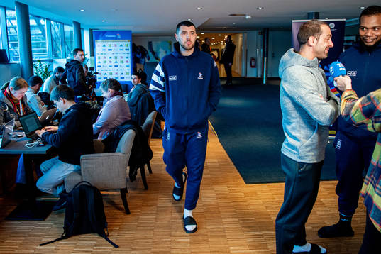 Ludovic Fabregas of France at a press event