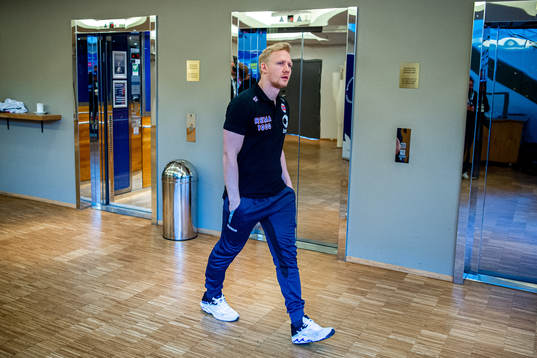 Kevin Gulliksen of Norway at a press event