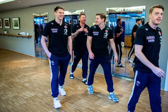 Goalkeeper Torbjørn Bergerud, assistant coach Børge Lund,