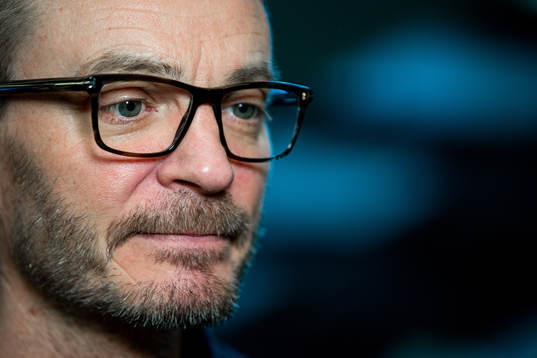 Christian Berge, head coach of Norway, at a press event