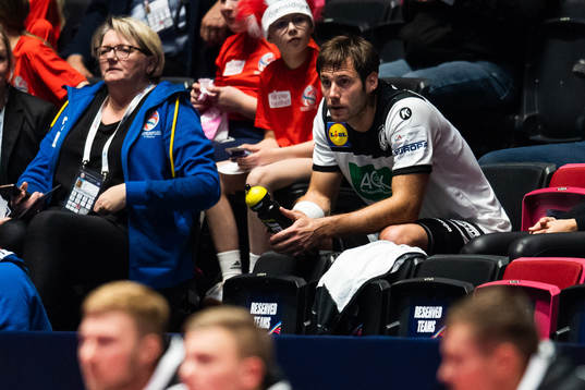 Uwe Gensheimer of Germany in the stands