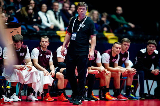 Armands Uscins, head coach of Latvia