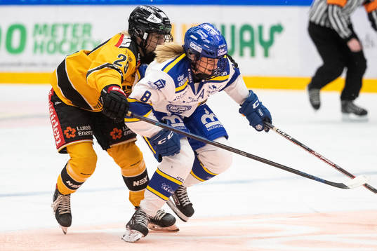 Luleås Emma Nordin  och Leksands Samantha Hanson