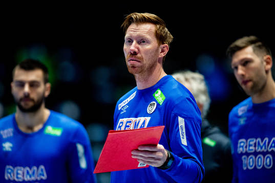 Børge Lund, assistant coach of Norway, at a training