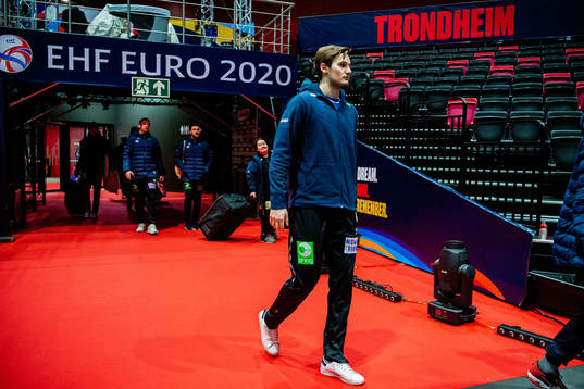 Magnus Abelvik Rød of Norway at a training session