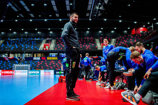 Eivind Tangen of Norway at a training session