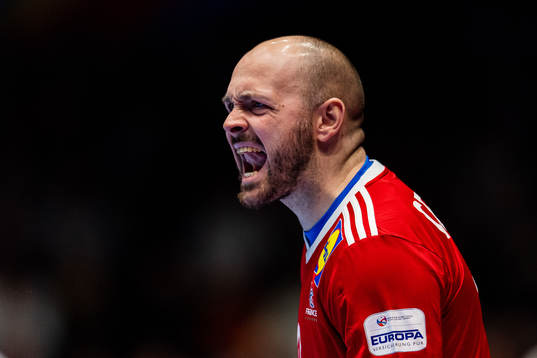 Goalkeeper Vincent Gerard of France reacts