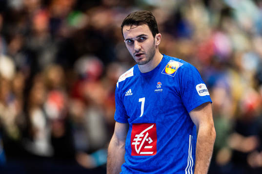 Romain Lagarde of France looks dejected
