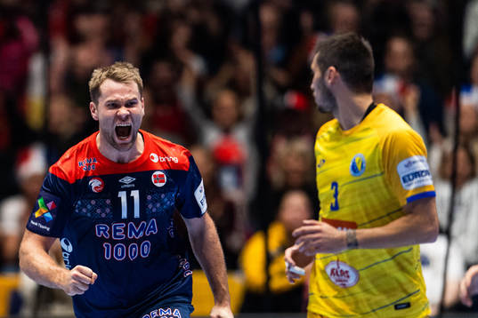 Petter Øverby of Norway celebrates