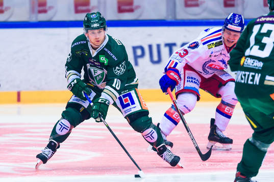 Färjestads Marcus Nilsson och Oskarshamns Johan Johnsson