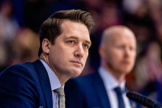 Växjös tränare Sam Hallam
