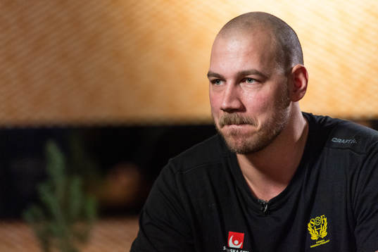Andreas Nilsson of Sweden at a press event