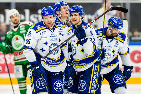 Leksands Jonas Ahnelöv jublar