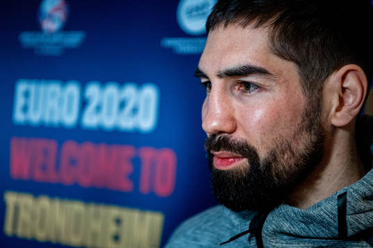 Nikola Karabatic of France at a press event