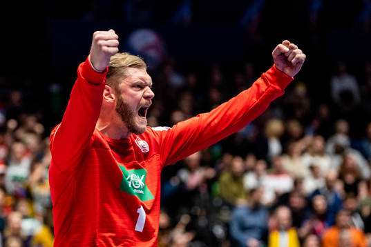 goalkeeper Johannes Bitter of Germany celebrates