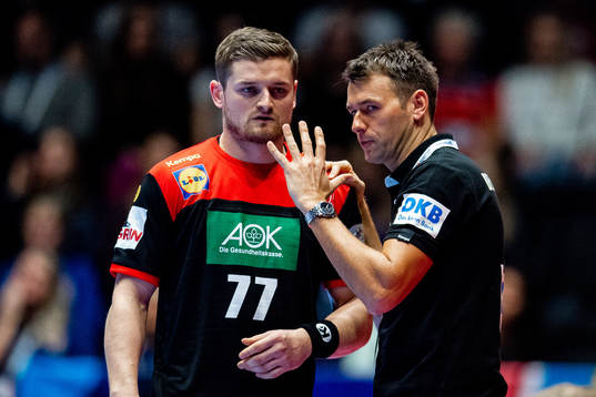David Schmidt and Christian Prokop, head coach of Germany