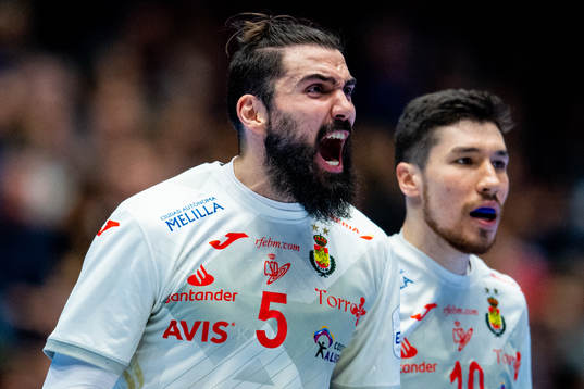 Jorge Maqueda Peño and Alex Dujshebaev Dovichebaeva of