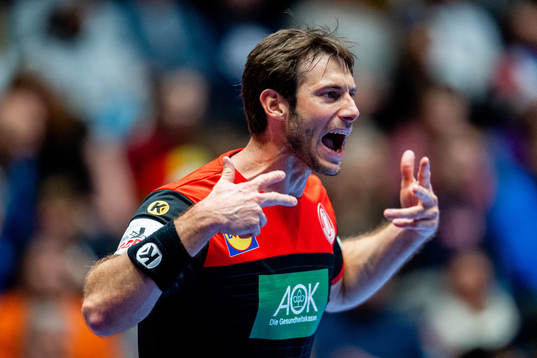 Uwe Gensheimer of Germany celebrates
